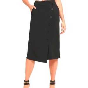 DKNY Button Detail Skirt